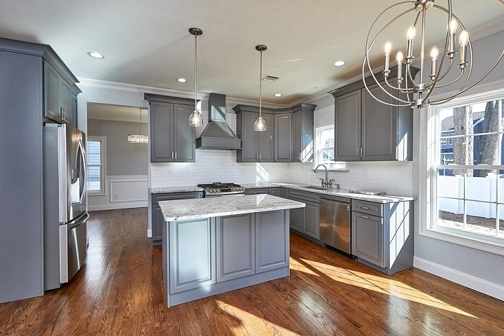 Beautifully remodeled kitchen with modern appliances