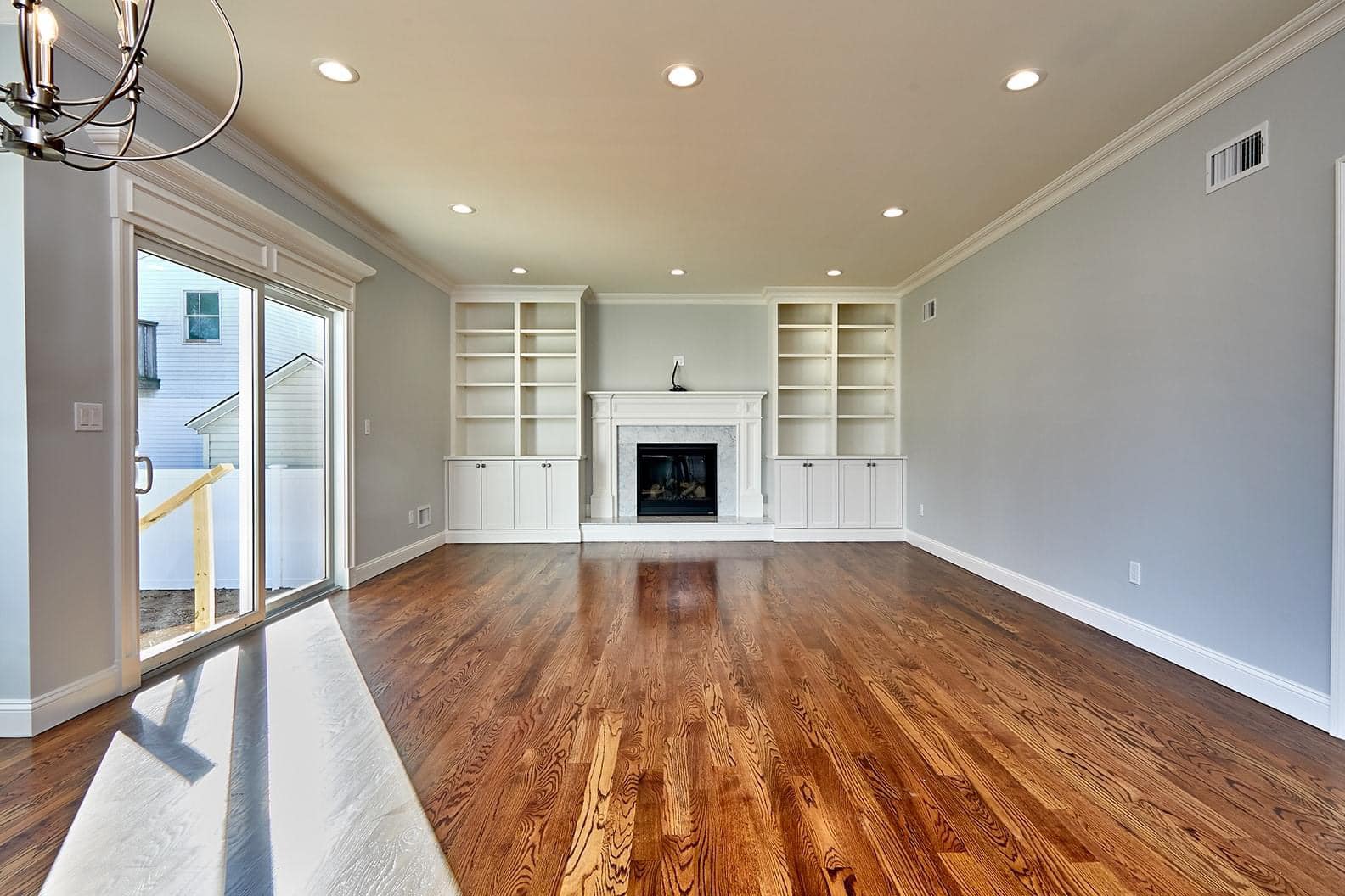 Spacious living room with comfortable seating